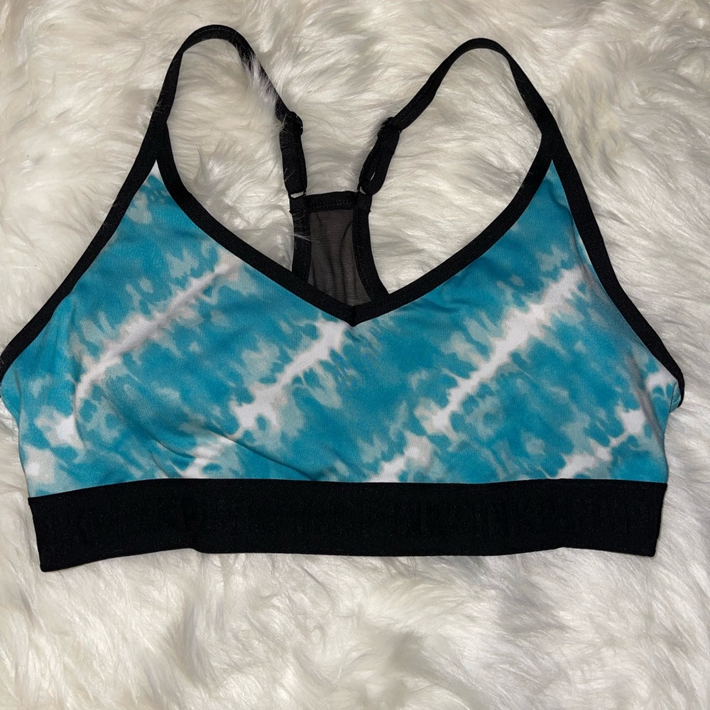 Pink sport bra